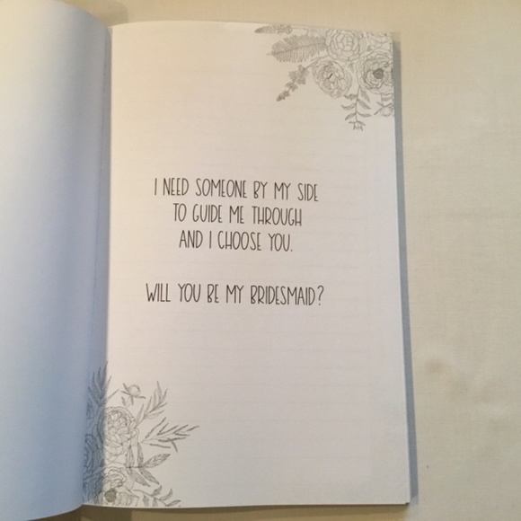 Will You Be My Bridesmaid Lined Notebook - Picture 3 of 4